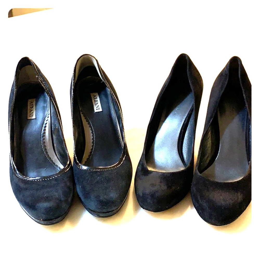 BUNDLE 2 PAIRS SUEDE PUMPS